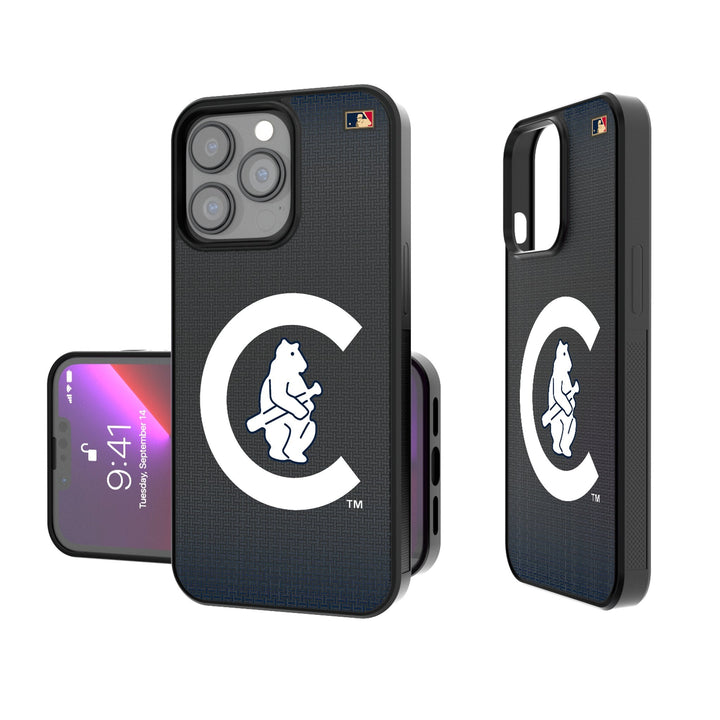 Chicago Cubs 1911-1912 - Cooperstown Collection Linen Bump Phone Case Phone Cases Keyscaper