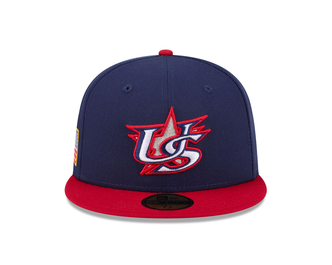 USA Baseball World Baseball Classic 5950 Low Profile Fitted Cap by New Era