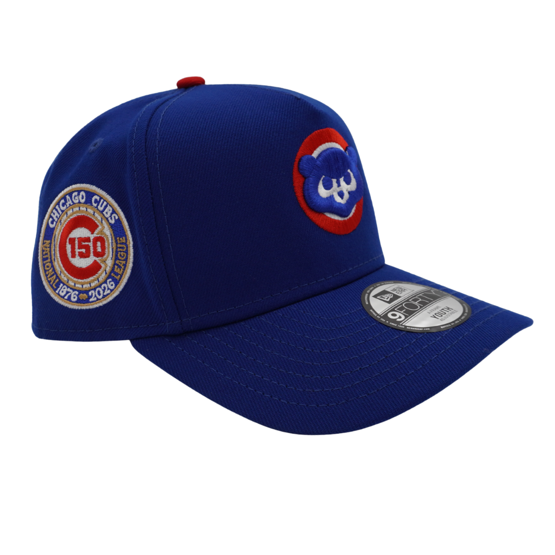 Chicago Cubs 150th Anniversary Royal Red 940 Snapback Youth Cap by New Era Cap NEW ERA CAP COMPANY
