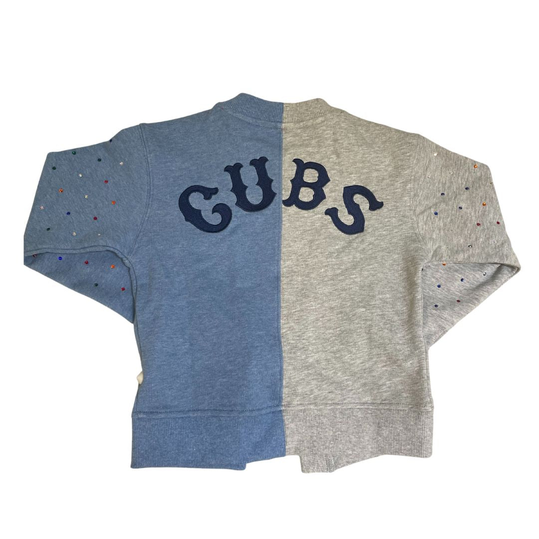 CHICAGO CUBS TEREZ YOUTH CROPPED CARDIGAN