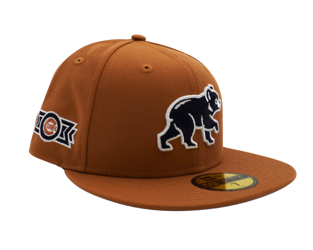 Chicago Cubs Spring Training Bear Bronze/Navy 59FIFTY Fitted Cap by New Era - Ivy Shop