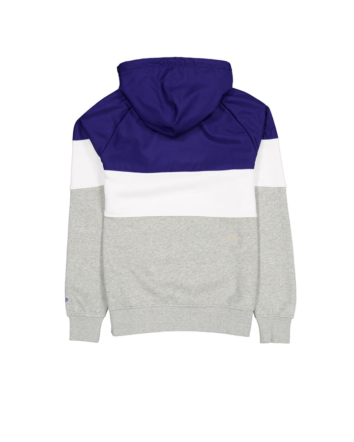 Chicago Cubs 1914 Quarter Zip Hoodie Grey Navy by New Era Sweatshirts & Hoodies NEW ERA CAP COMPANY INC