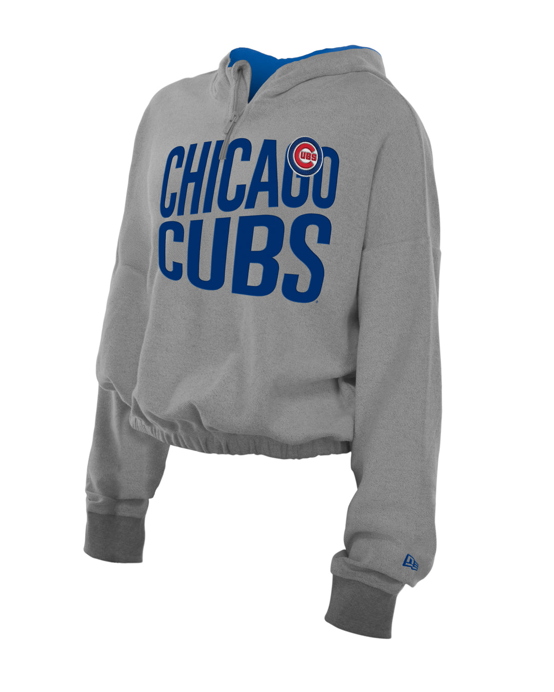 Chicago Cubs Bullseye Women's Sportnight Quarter Zip Hoodie by New Era Sweatshirts & Hoodies NEW ERA CAP COMPANY INC