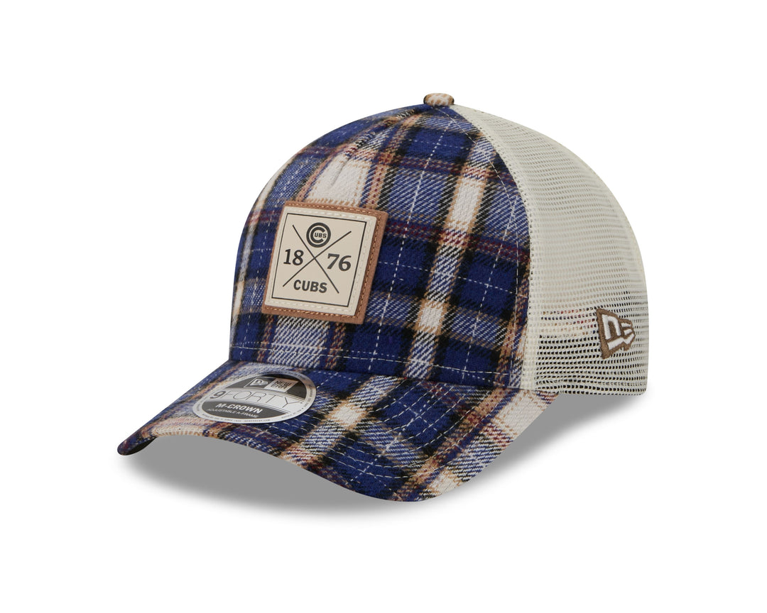 Chicago Cubs Plaid Patch Adjustable Cap by New Era CAPS Ivy Shop