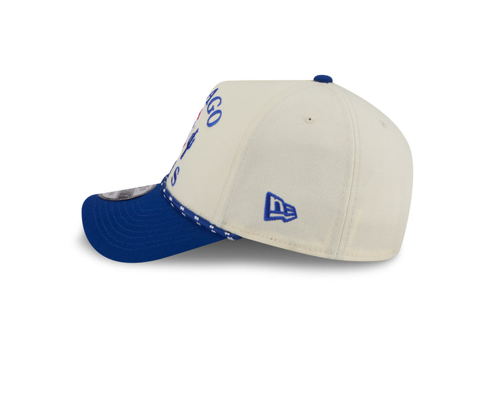 Chicago Cubs Walking Bear Cactus White Rope Strapback Cap by New Era - Ivy Shop