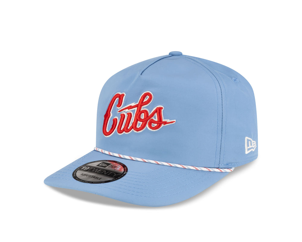 Chicago Cubs Electric Blues Golfer Adjustable Cap in Light Blue by New Era Caps NEW ERA CAP COMPANY