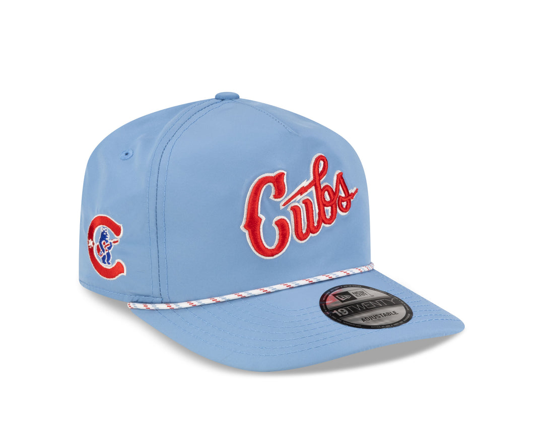 Chicago Cubs Electric Blues Golfer Adjustable Cap in Light Blue by New Era Caps NEW ERA CAP COMPANY