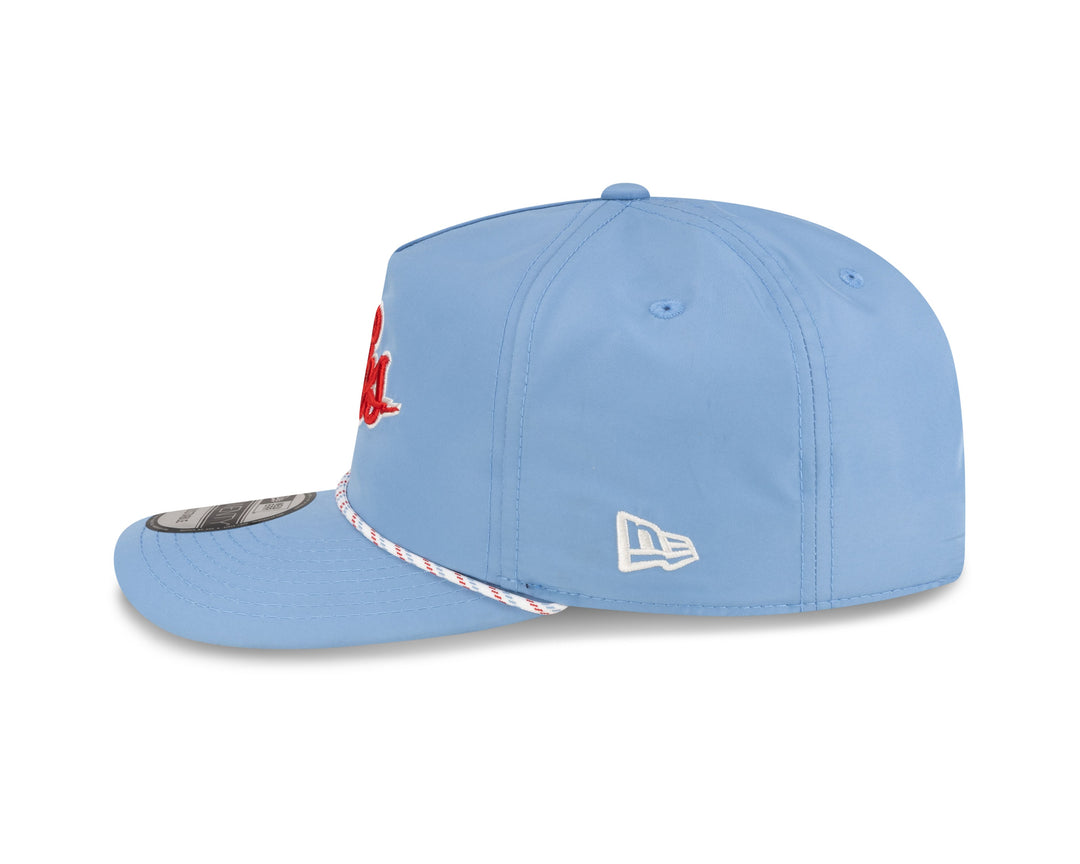 Chicago Cubs Electric Blues Golfer Adjustable Cap in Light Blue by New Era Caps NEW ERA CAP COMPANY