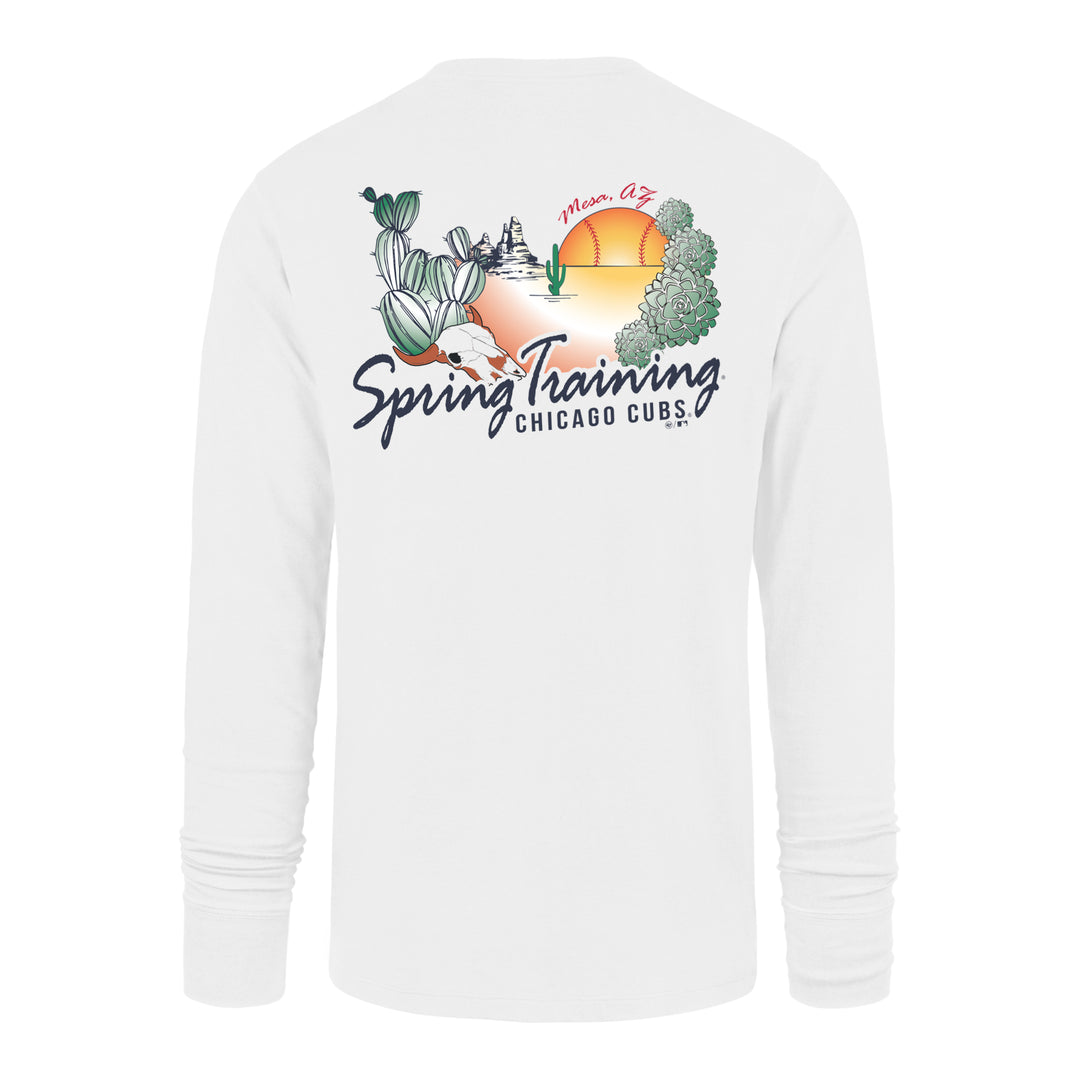 Chicago Cubs Spring Training Postcard White Men's Long Sleeve Tee by '47 Brand - Ivy Shop