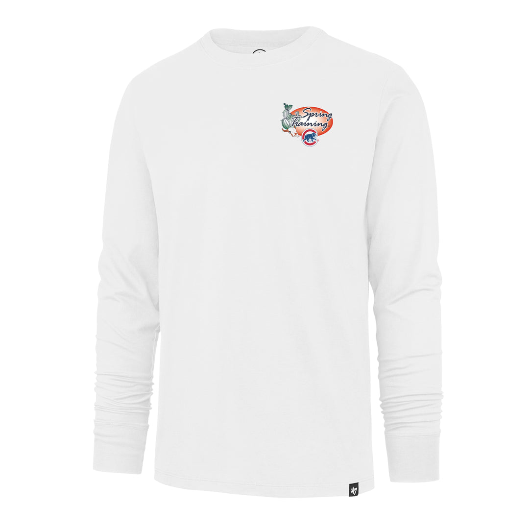 Chicago Cubs Spring Training Postcard White Men's Long Sleeve Tee by '47 Brand - Ivy Shop