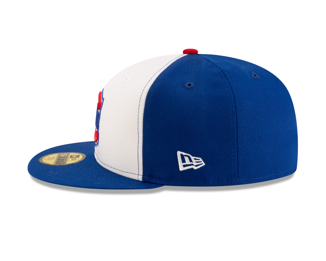 Chicago Cubs Blues Alternate 59FIFTY On-Field White & Royal Youth Fitted Cap by New Era Caps NEW ERA CAP COMPANY