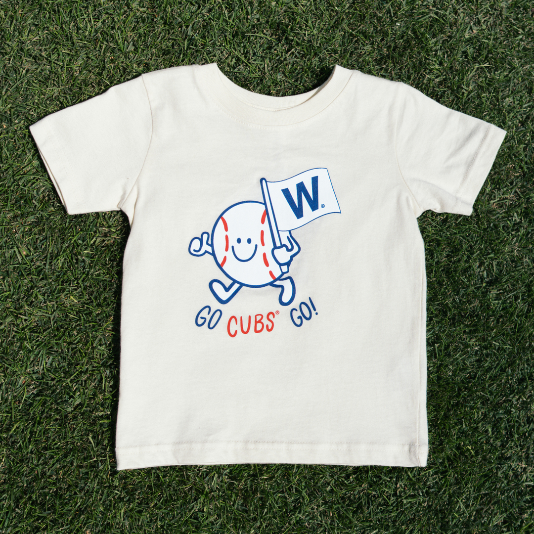 Chicago Cubs x Mini Wonder W Flag Tee — Cream