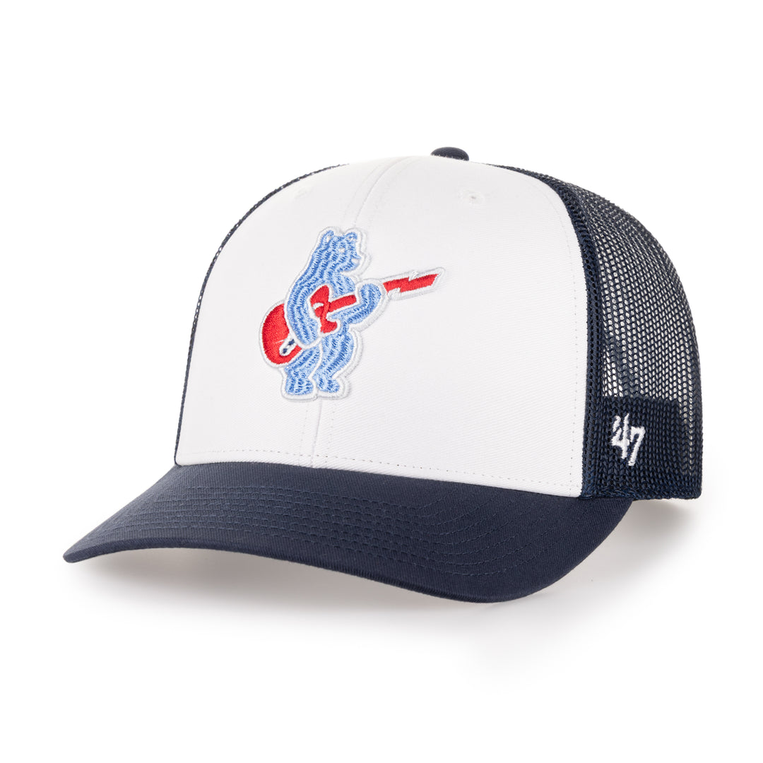Chicago Cubs Blues Bear Freshman Trucker Cap by '47 Brand Caps '47 Brand