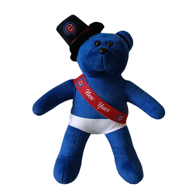 CHICAGO CUBS NEW YEARS SASH PLUSH BEAR