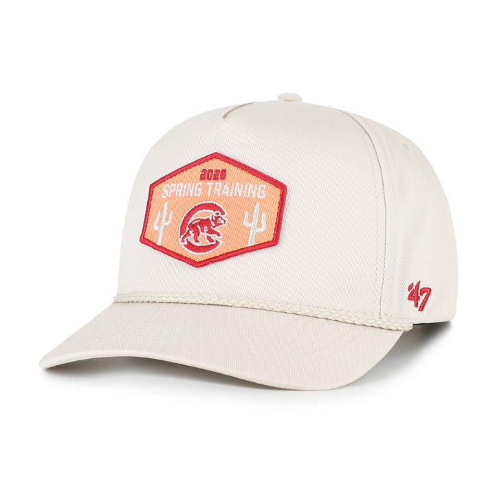 Chicago Cubs 2026 Spring Training Walking Bear Hex Patch Bone Hitch Cap by '47 Brand Caps TWINS ENTERPRISE INC