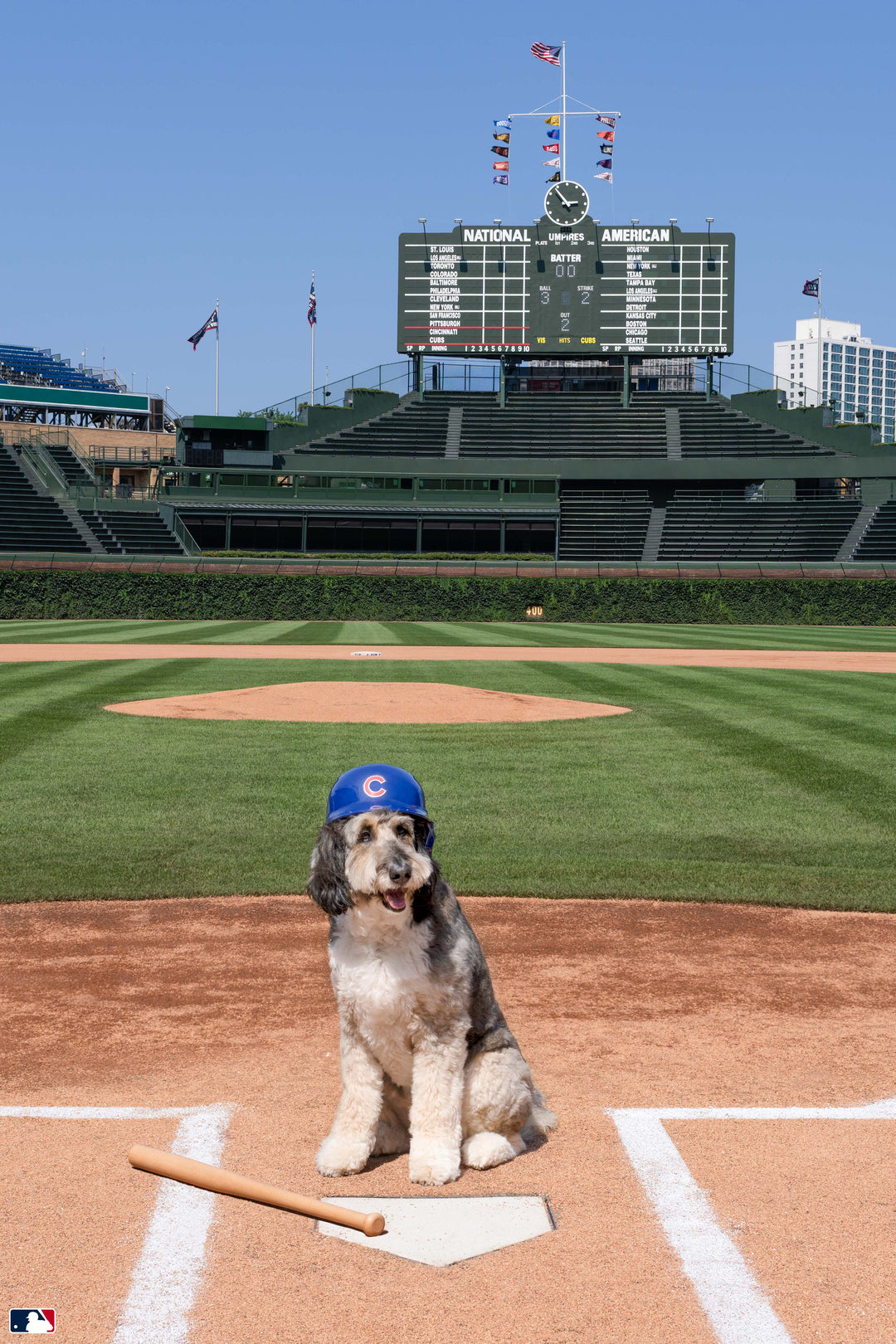 Batter Up, Wrigley Field™, Chicago Photography Gray Malin