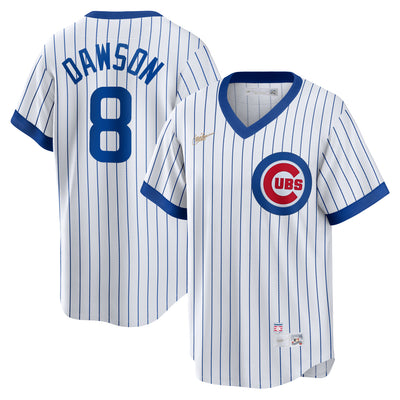 CHICAGO CUBS NIKE MEN'S BULLSEYE PINSTRIPE DAWSON V-NECK