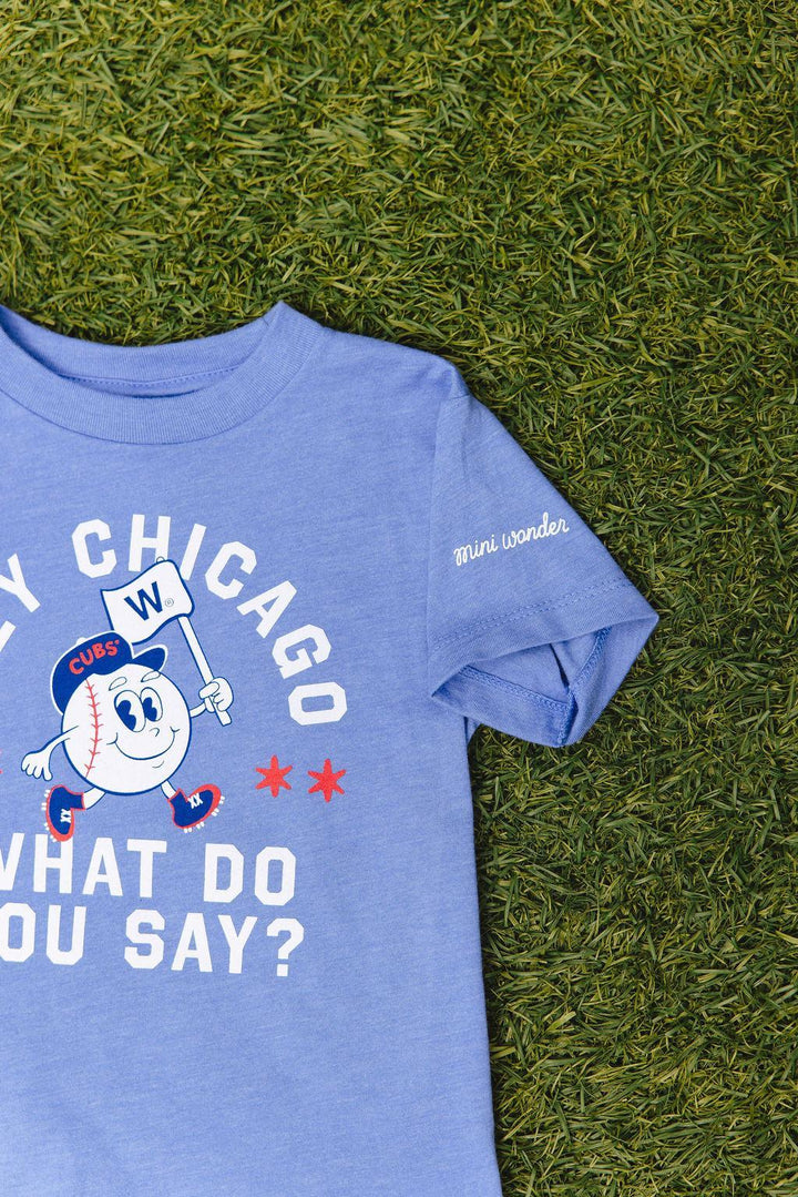 Chicago Cubs X Mini Wonder Hey Chicago Toddler Tee Short Sleeve Tees Alice & Wonder