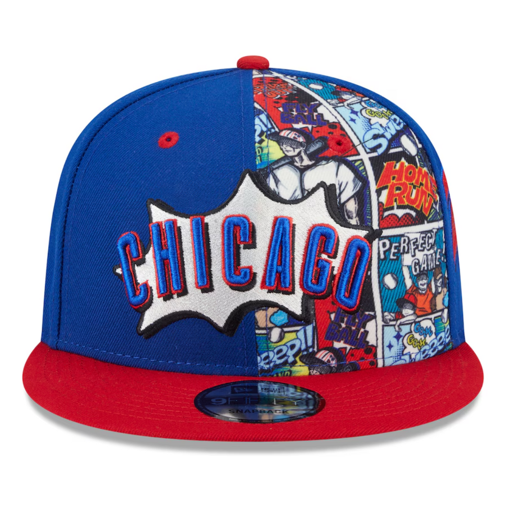 Chicago Cubs 2025 Player Comic Youth 9Fifty Adjustable Cap by New Era Caps Ivy Shop