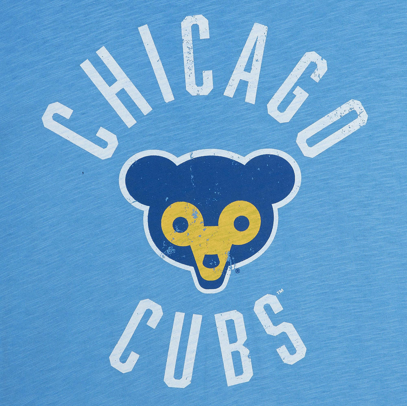 CHICAGO CUBS MITCHELL & NESS MEN'S 1969 LOGO LIGHT BLUE TEE