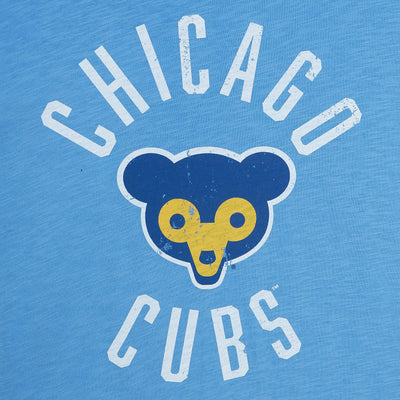 CHICAGO CUBS MITCHELL & NESS MEN'S 1969 LOGO LIGHT BLUE TEE
