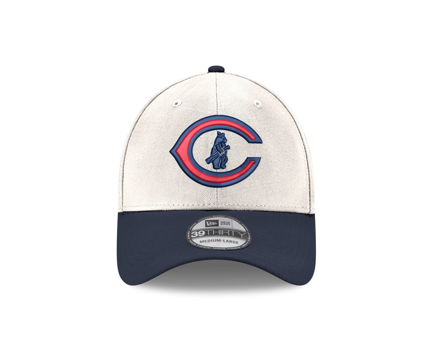 CHICAGO CUBS NEW ERA 1929 LOGO CREAM AND NAVY 39THIRTY CAP