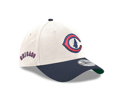 CHICAGO CUBS NEW ERA 1929 LOGO CREAM AND NAVY 39THIRTY CAP