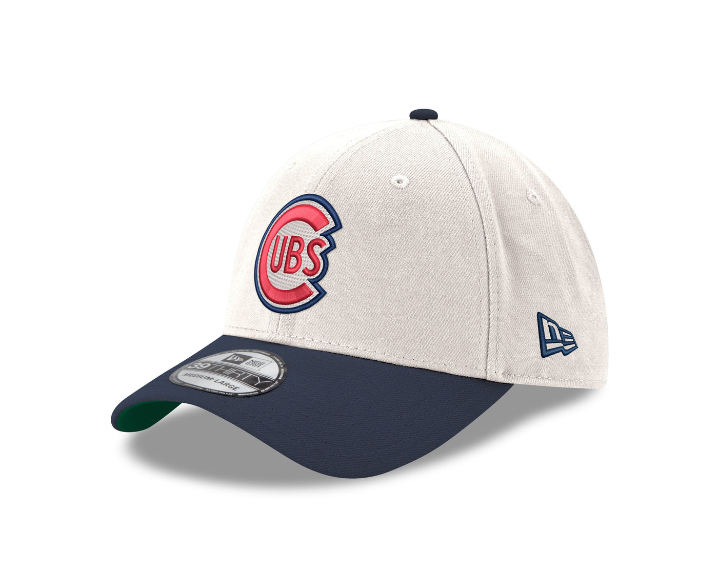 CHICAGO CUBS NEW ERA 1941 LOGO CREAM AND NAVY 39THIRTY CAP