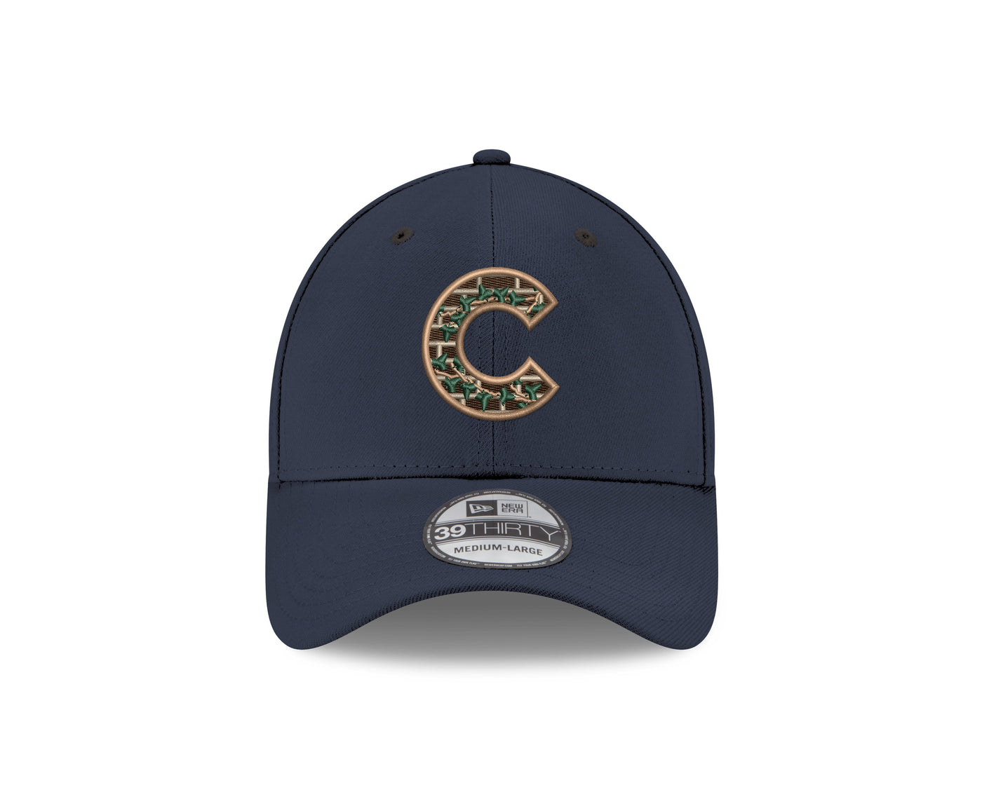 CHICAGO CUBS NEW ERA BRICKS AND IVY C LOGO 39THIRTY CAP