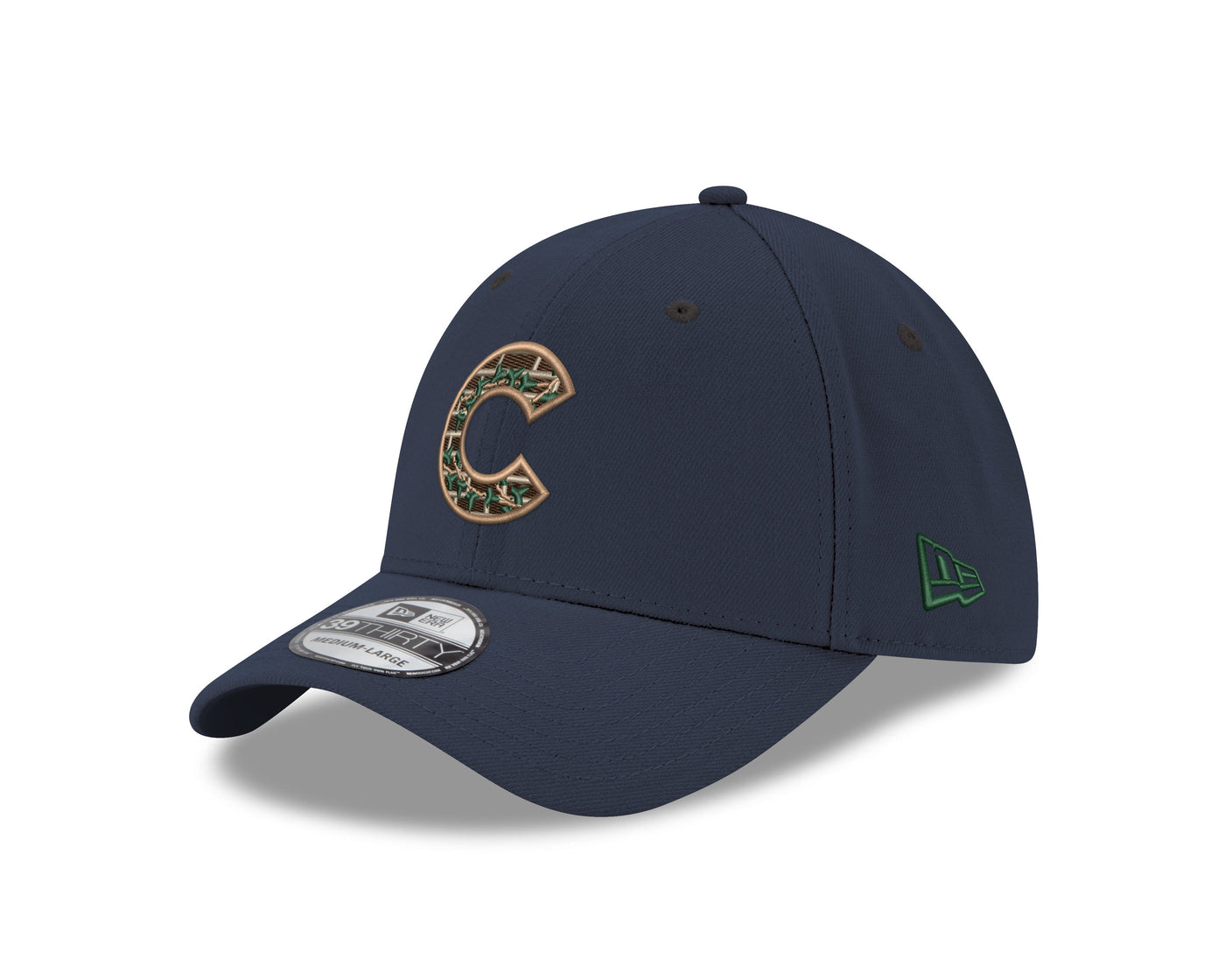CHICAGO CUBS NEW ERA BRICKS AND IVY C LOGO 39THIRTY CAP