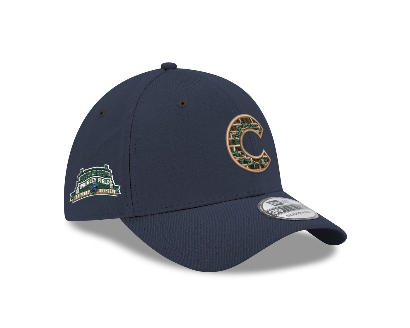 CHICAGO CUBS NEW ERA BRICKS AND IVY C LOGO 39THIRTY CAP