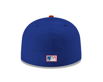 CHICAGO CUBS NEW ERA WALKING BEAR 2016 WORLD SERIES PATCH FITTED CAP