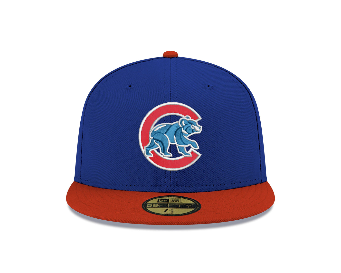 CHICAGO CUBS NEW ERA WALKING BEAR 2016 WORLD SERIES PATCH FITTED CAP