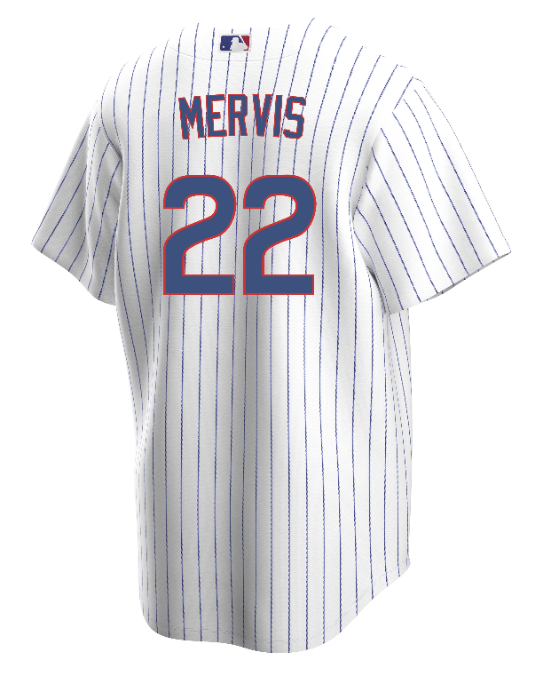 CHICAGO CUBS NIKE MEN'S MATT MERVIS HOME REPLICA JERSEY