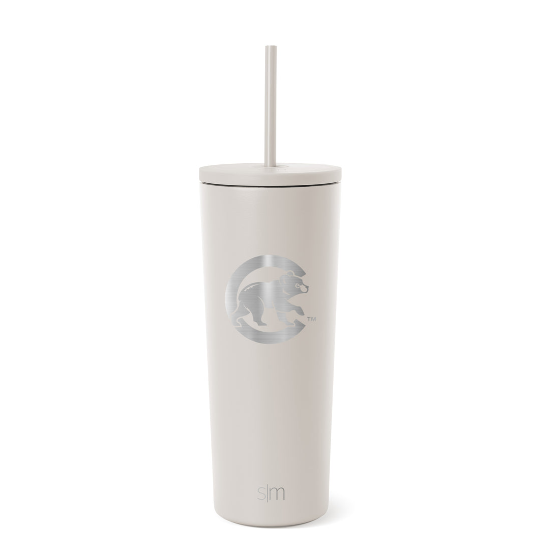 Chicago Cubs Classic Beige Tumbler by Simple Modern - 24oz Home & Office Simple Modern