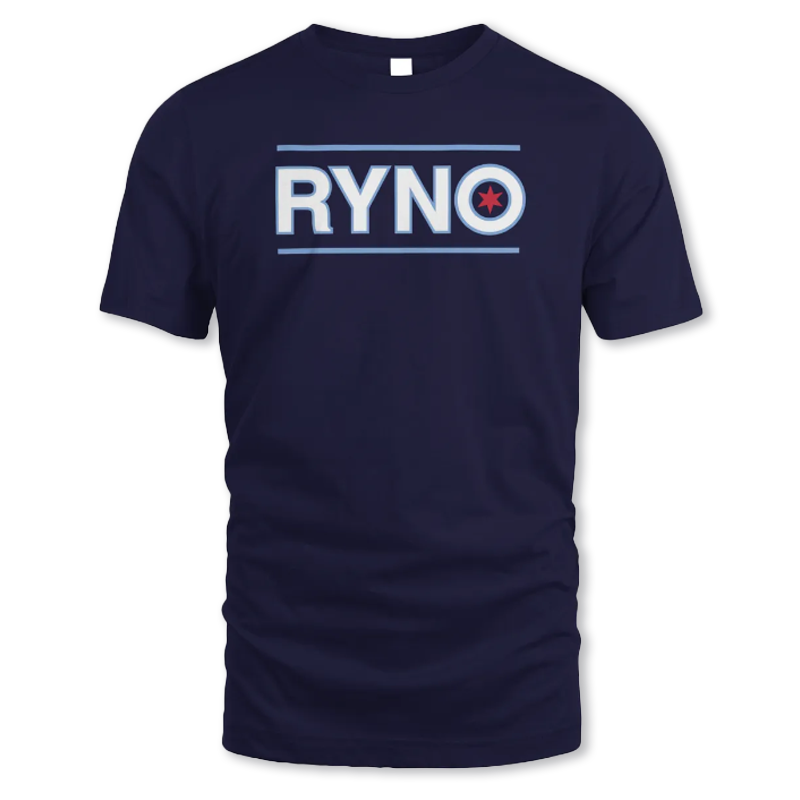 Chicago Cubs Men's Navy Wrigleyville Sandberg Ryno Tee by Obvious Tees Short Sleeve Tees OBVIOUS TEES