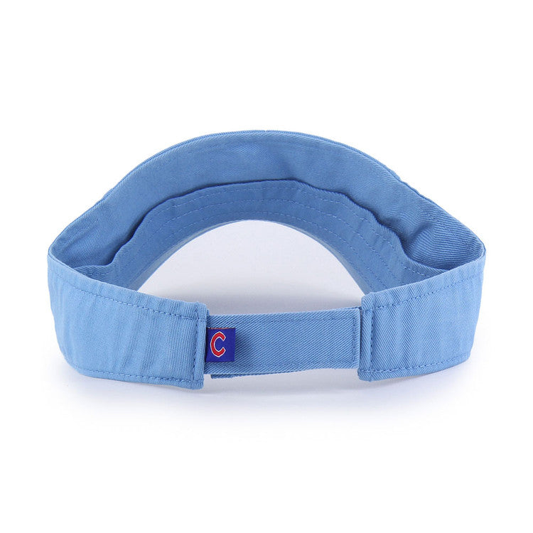 Chicago Cubs Blues Bear Clean Up Visor in Light Blue by '47 Brand Caps TWINS ENTERPRISE INC