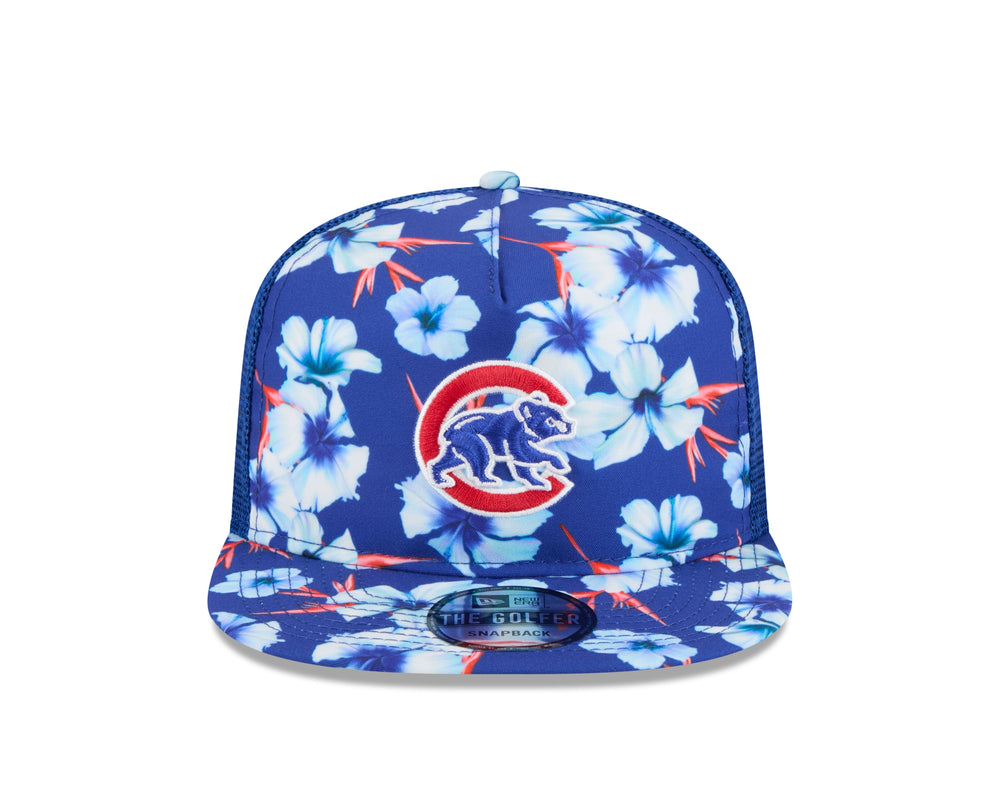 Chicago Cubs Flower Pattern Golfer Cap by New Era Caps Ivy Shop