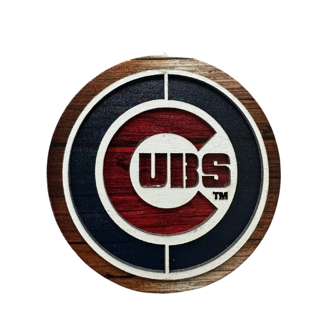 CHICAGO CUBS BULLSEYE LOGO ORNAMENT