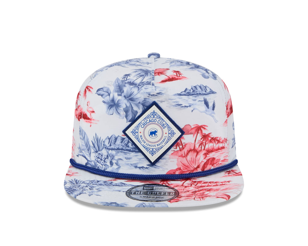 Chicago Cubs Island Pattern Golfer Cap by New Era Caps Ivy Shop