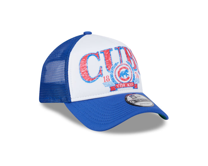 Chicago Cubs Distressed A-Frame 9Forty Cap by New Era Caps NEW ERA CAP COMPANY INC