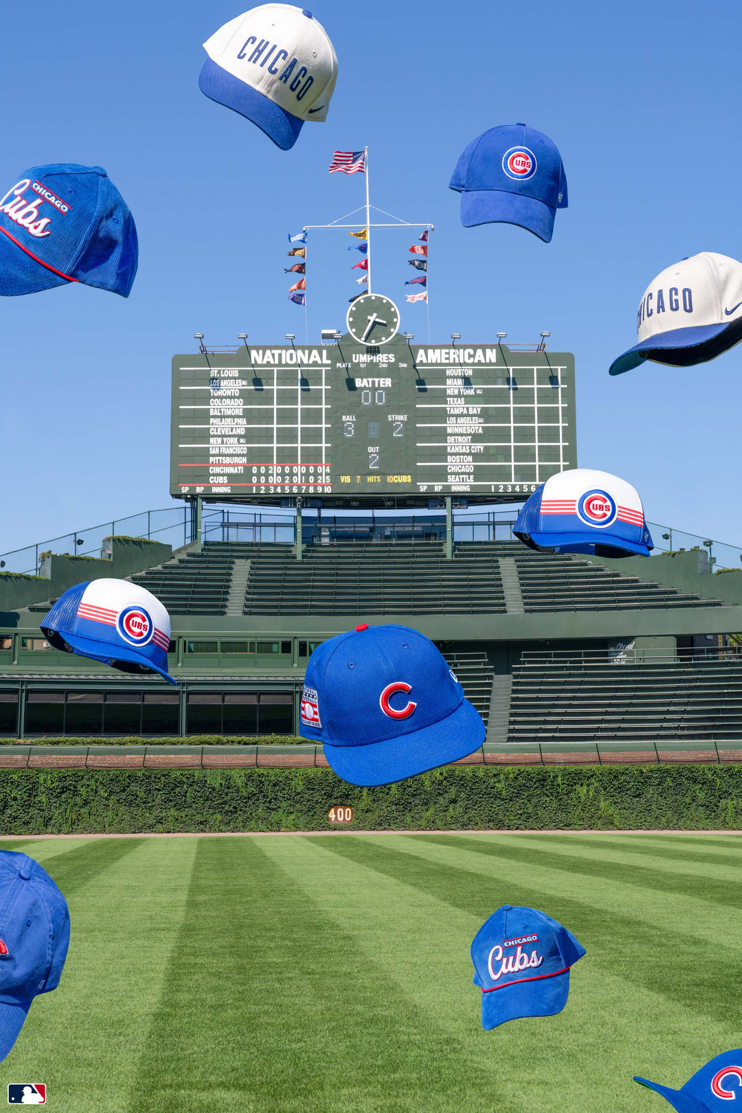 Hats Off for the Cubs, Wrigley Field™, Chicago Photography Gray Malin