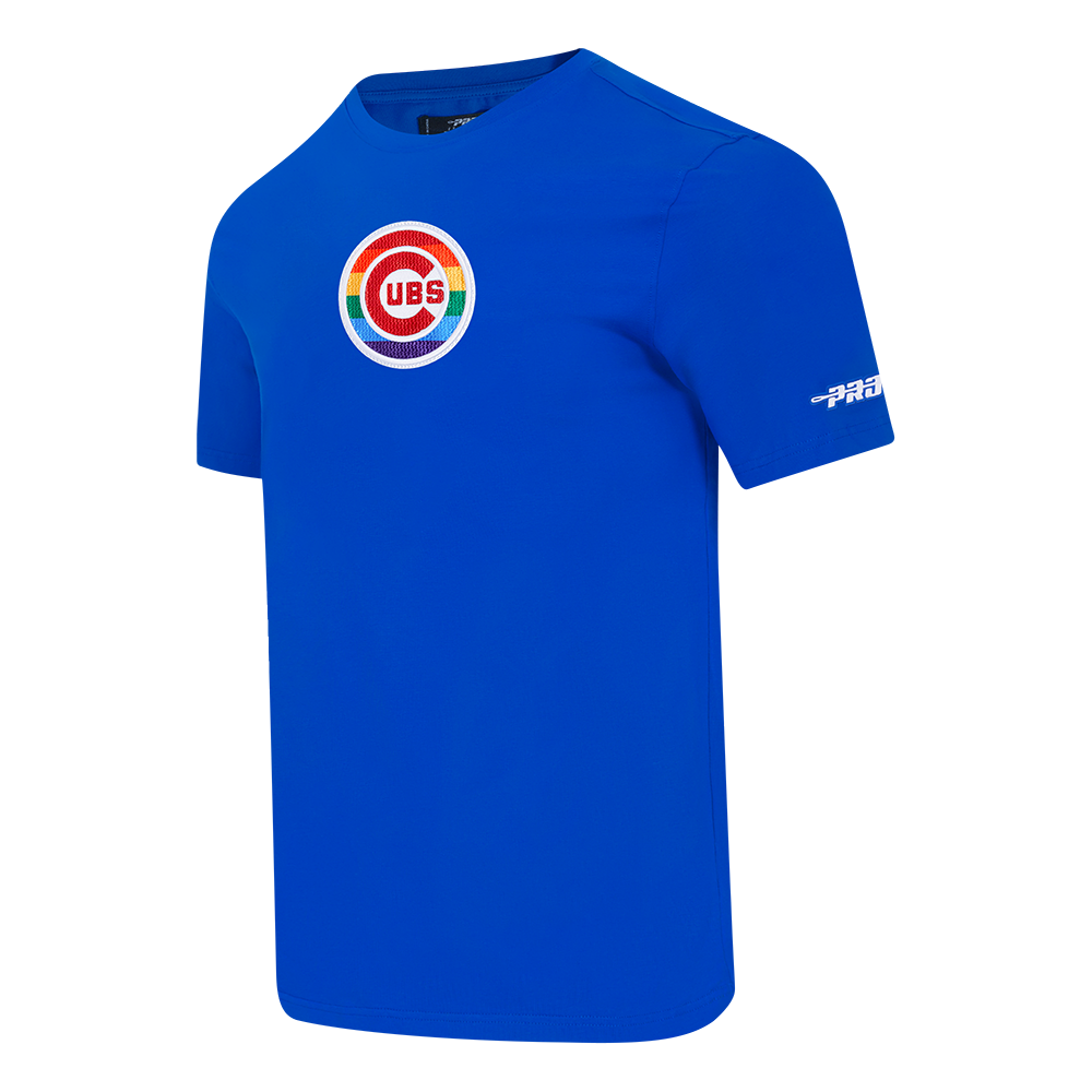 Chicago Cubs Rainbow Bullseye Pride Tee in Royal Blue by Pro Standard