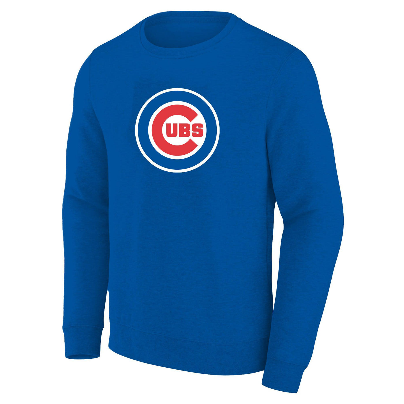 CHICAGO CUBS BULLSEYE LOGO BIG & TALL ROYAL CREW NECK