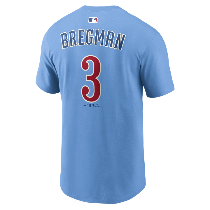 Chicago Cubs Alex Bregman Blues Alternate Name &amp; Number Fuse Tee by Nike Shirts Nike