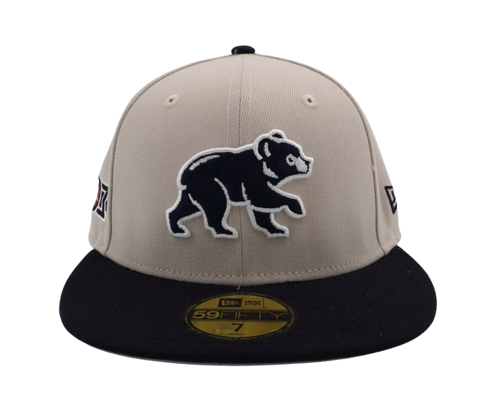 Chicago Cubs Spring Training Bear Stone/Navy 59FIFTY Fitted Cap by New Era - Ivy Shop