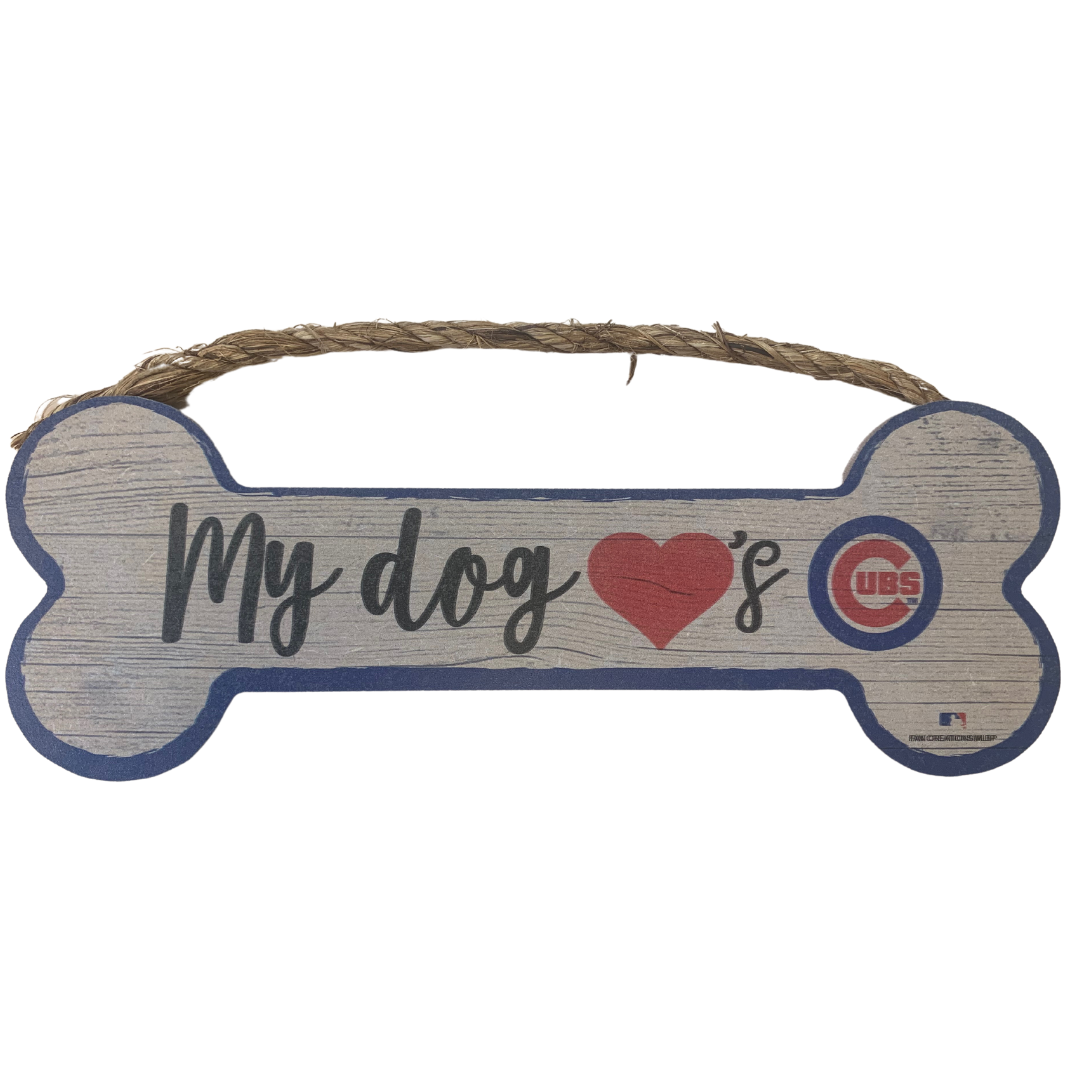 CHICAGO CUBS DOG DECOR SIGN