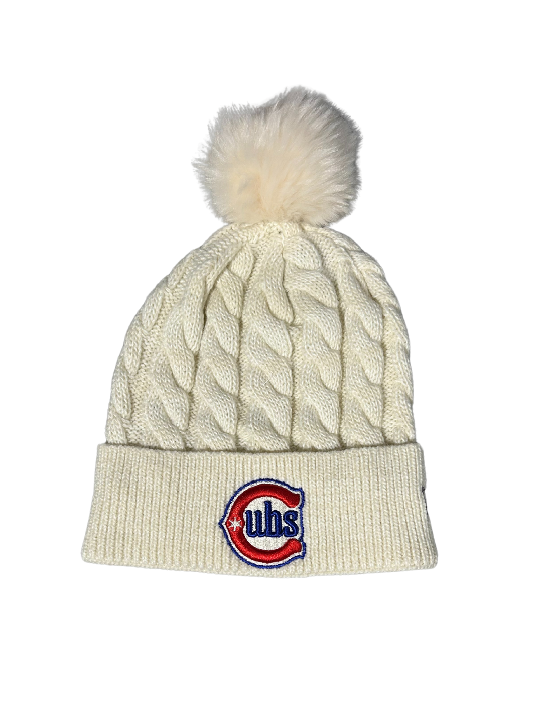 Chicago Cubs Blues Alt Ivory Knit Hat by New Era Caps NEW ERA CAP COMPANY