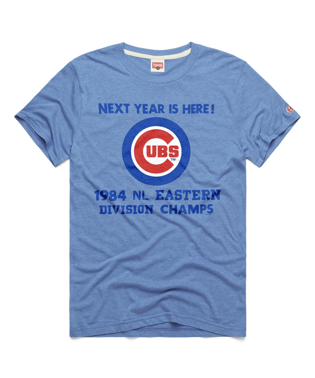 Chicago Cubs Homage Men's Blue 1984 Division Champs Tee by Homage Short Sleeve Tees HOMAGE