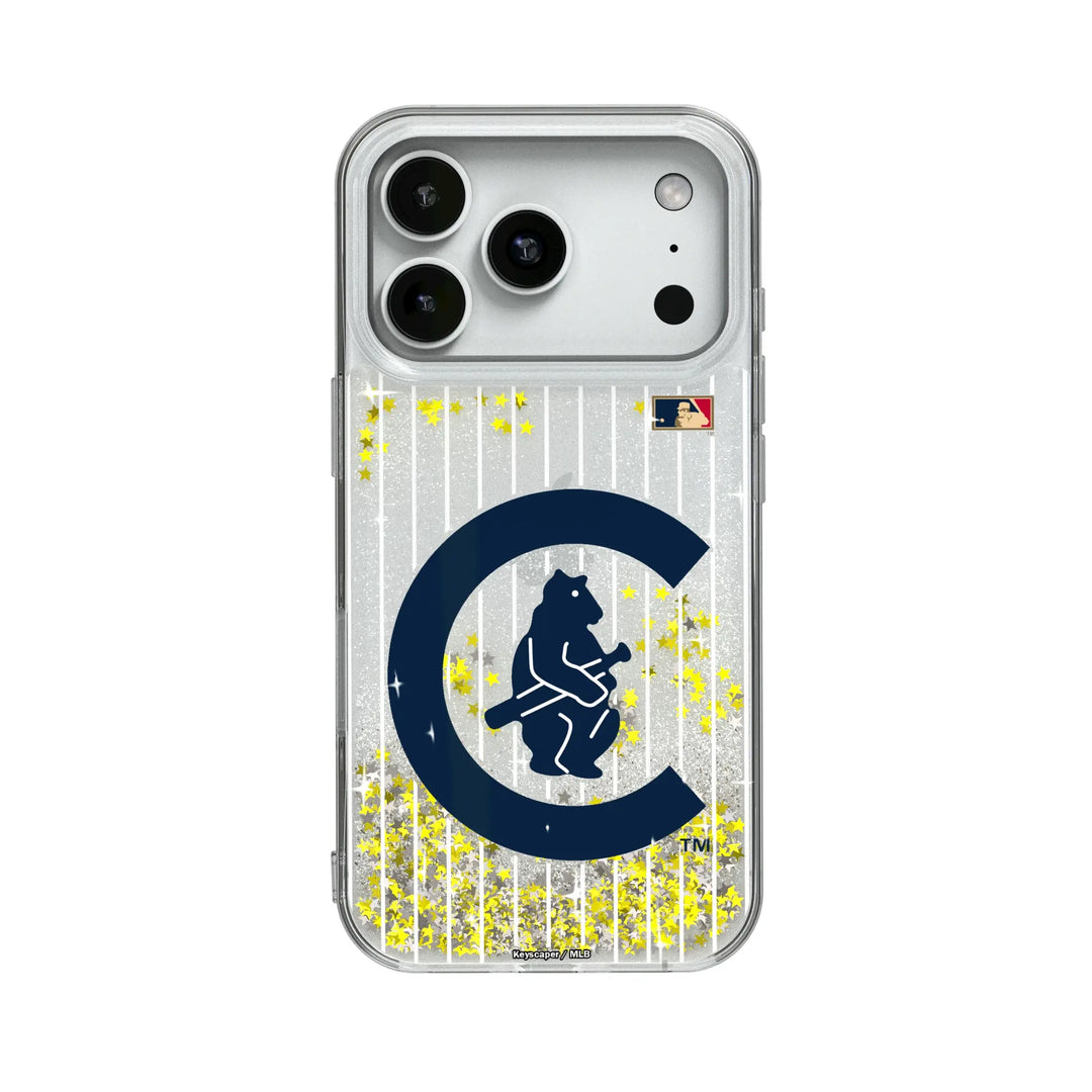 Chicago Cubs 1911-1912 - Cooperstown Collection Pinstripe Glitter Phone Case Phone Cases Keyscaper